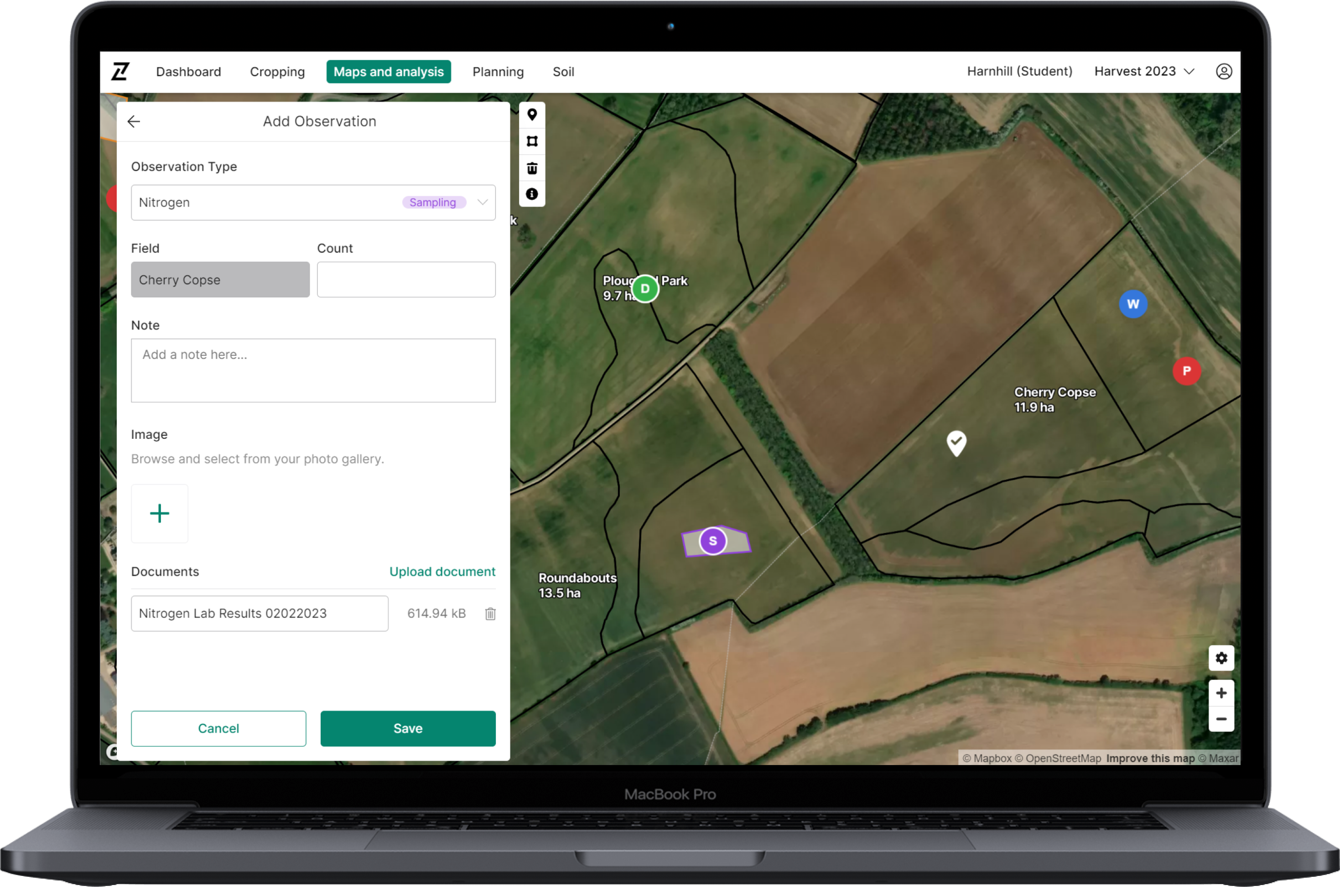 Contour 2.65 – Record sample locations & match with reports