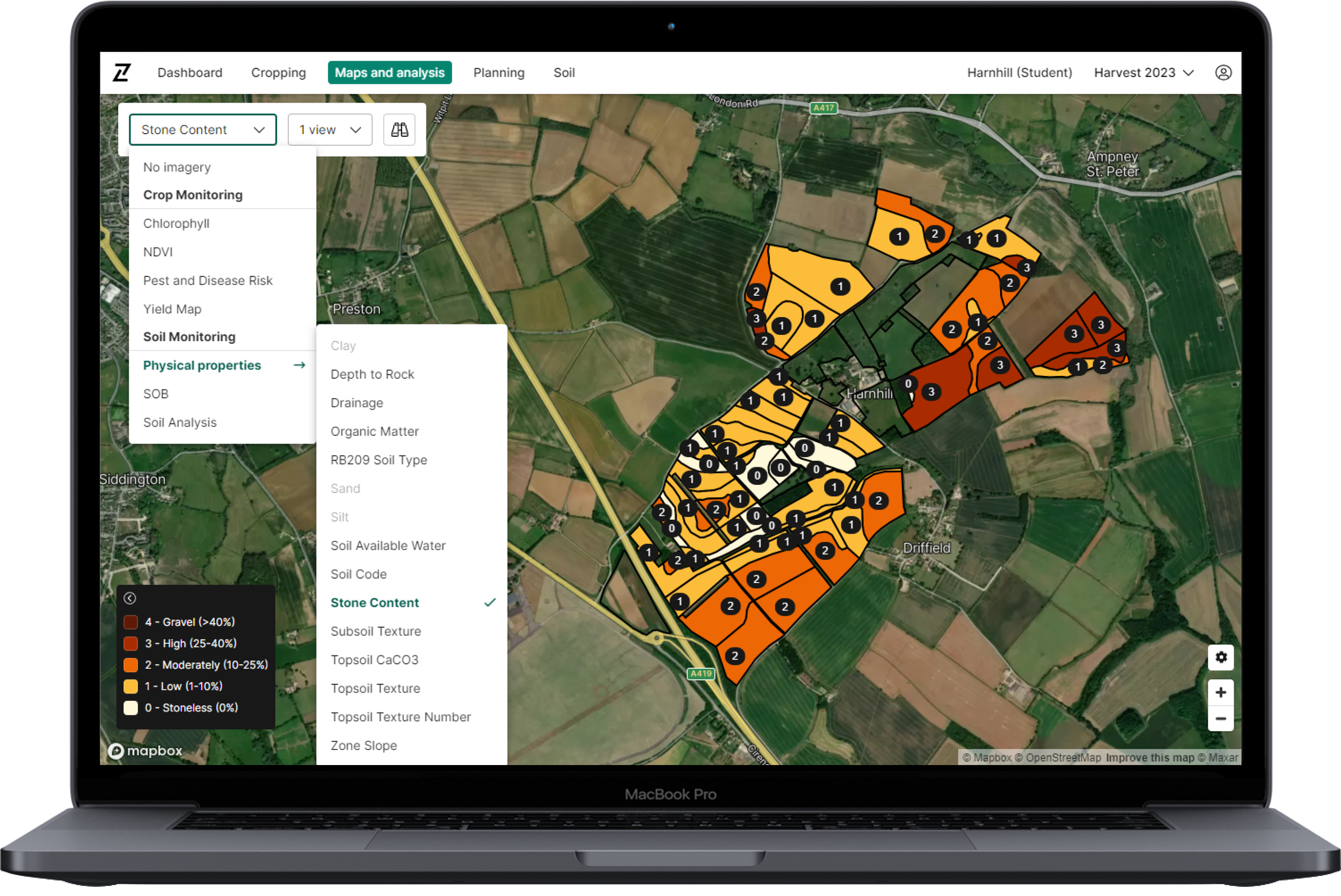 Contour 2.67 – Visualise full range of soil physical properties