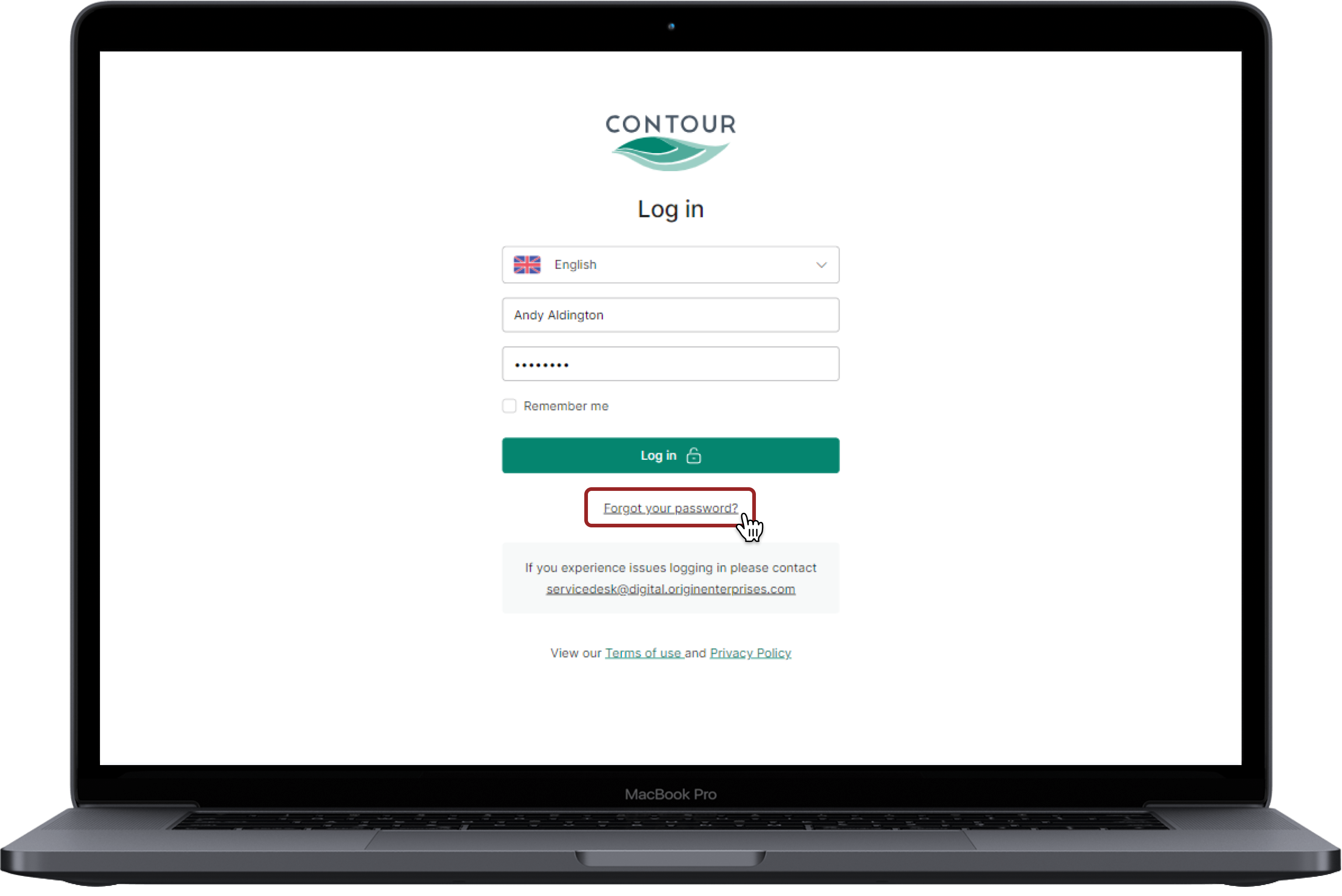 New forgot password process