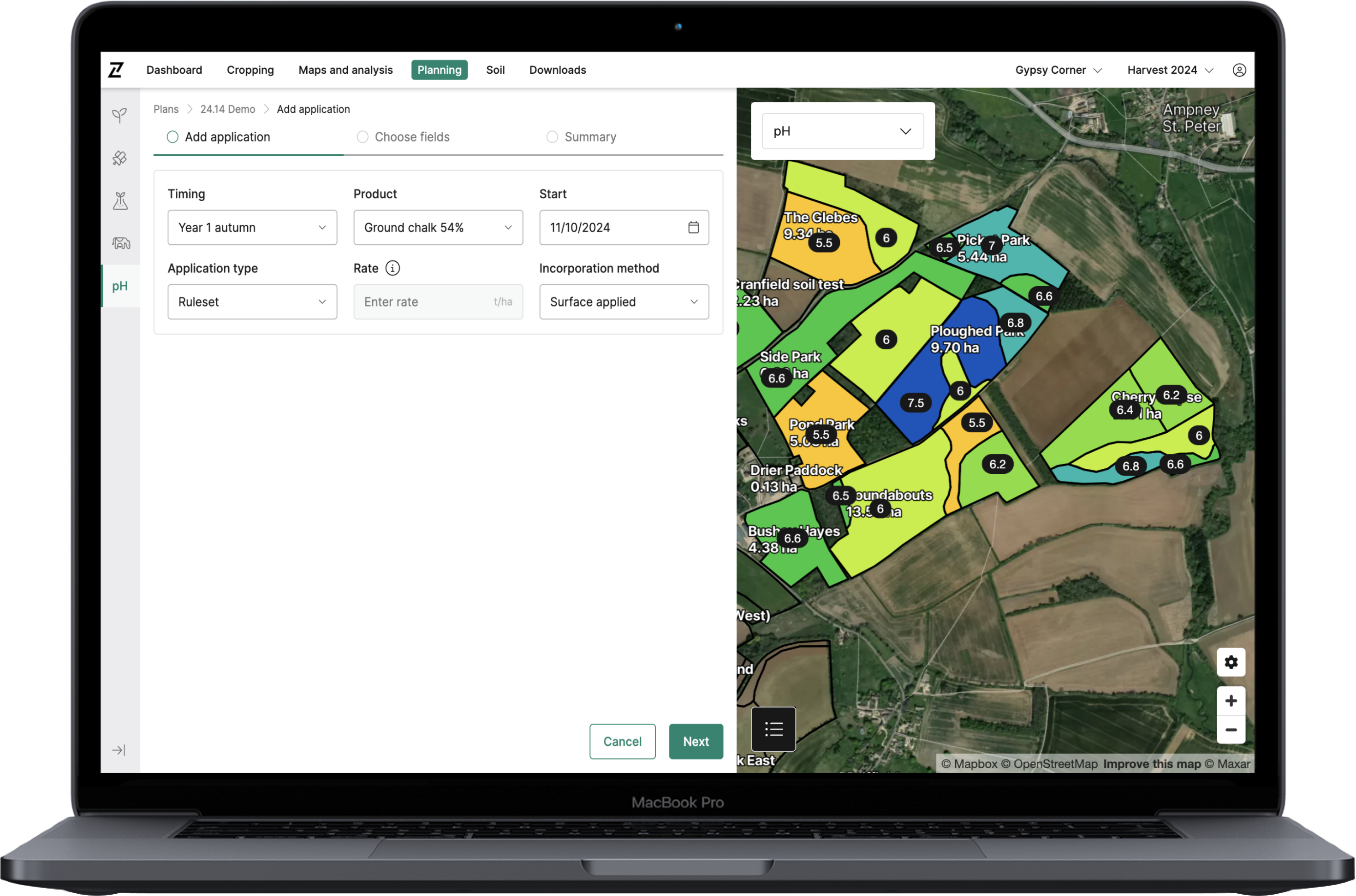 Contour – Lime planning ruleset applications